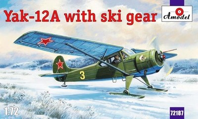 Amodel 72187 - 1:72 Yakovlev Yak-12A with ski gear - Neu