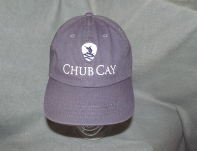 CHUB CAY CLUB Fishing Resort Marina Bahamas gray sport cap ball hat Youth Size