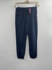 Place Kids Pants Size 12 Navy Blue Elastic Waist Pull On Cotton Blend
