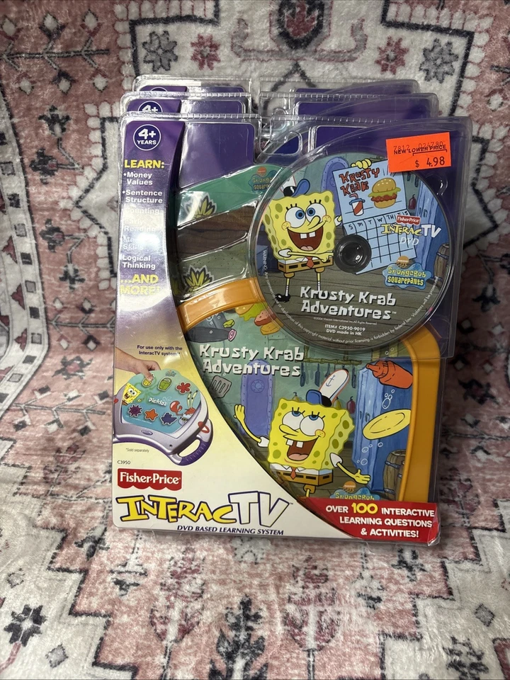 Fisher Price Interactv Scooby Doo Miss Araña Bob Esponja Sellado de Fábrica Lote 3 Foto 4 de 4