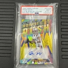 2024 Topps Chrome  All-Etch Rookie Rush Auto Drake Maye Yellow Refractor 22/75