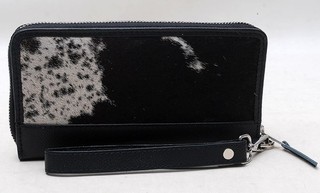 Genuine Cowhide Hair On Leather Ladies Clutch Western Wallet Purse SA 6419
