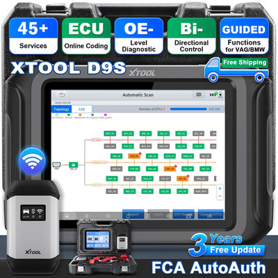 XTOOL D9S KFZ OBD2 Diagnosegerät Fehler Auslesegerät ALLE SYSTEM ECU Coding TPMS