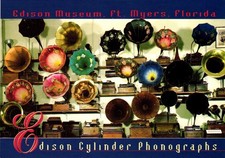 Postcard Thomas Ediason Cylinder Phonographs, Edison Museum, Ft. Myers, Florida.