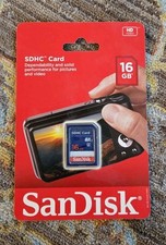 New SanDisk 16GB SDHC Class 4 SD Flash Memory Card Camera 16 GB SDSDB-016G-AT46