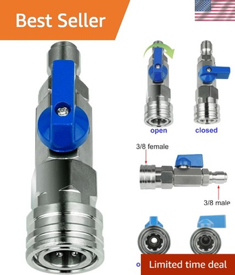 #ad High Pressure Washer Ball Valve Kit 3 8 NPT Quick Connect 4500 PSI Efficiency $23.99