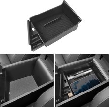 Center Console Organizer for Hyundai Elantra 2021-2025 Black ABS Plastic