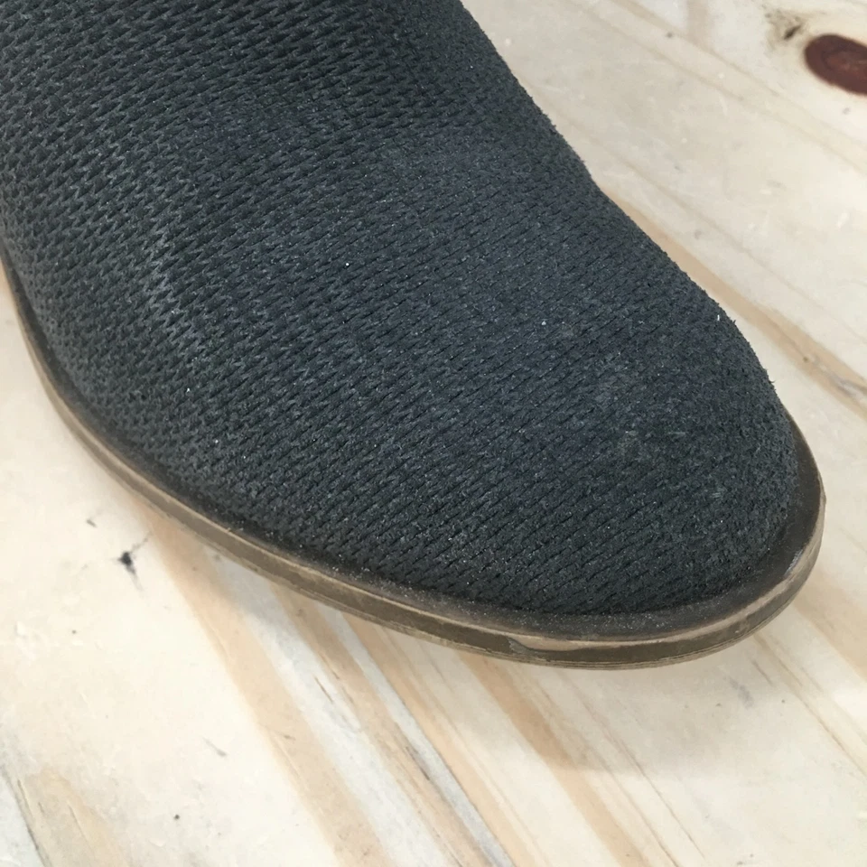 Kensie Boots Womens 7 M Gerona Casual Zip Ankle Boot Black Leather Low Heels - Image 3 of 4