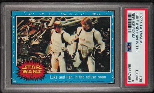 1977 STAR WARS #38 LUKE AND HAN IN THE REFUSE ROOM PSA 6 EX-MT 7651