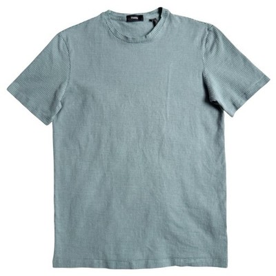 Theory Shirt Dot Jacquard Pima Cotton Green Basic Minimalist Capsule Wardrobe
