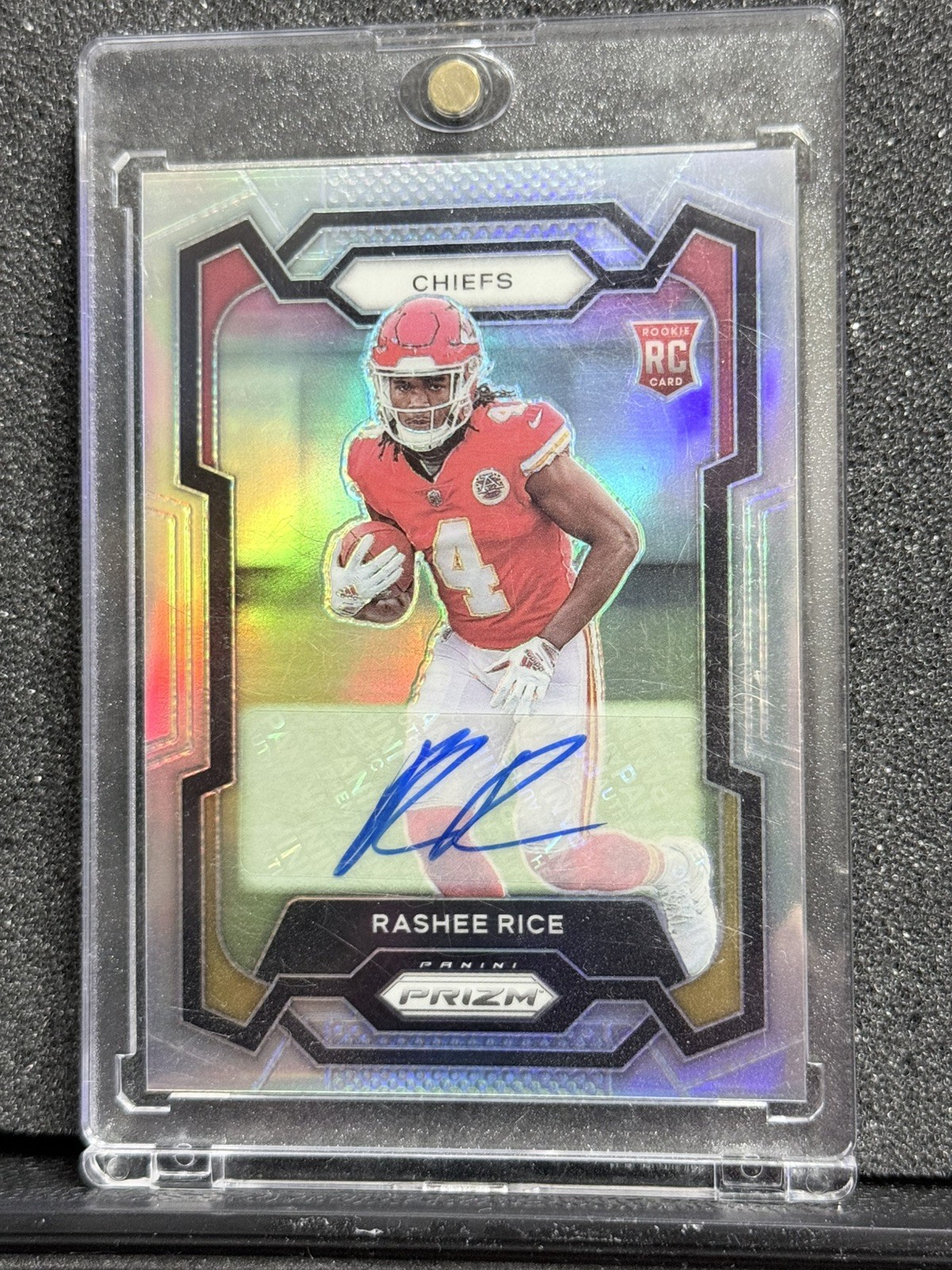 2023 Panini Prizm #350 Rashee Rice Silver Prizm Rookie Chiefs RC AUTO🔥🔥