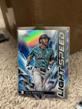 Julio Rodriguez 2025 Topps Cosmic Chrome Light Speed Insert Card-#LS-9 Mariners
