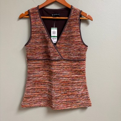 INC International Concepts Womens Y2K 90s Babydoll Top Space Dye Size L Vintage