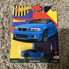 Hot Wheels BMW M3 E46 Deutschland Design 1:64 Diecast Blue Real Riders