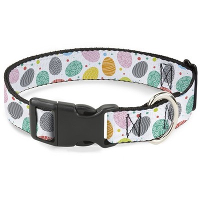 Plastic Clip Collar Easter Eggs Decorated Eggs Scattered White/Multi (US IMPORT)