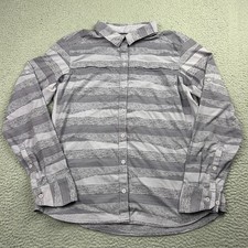 REI Co-op Shirt Women's Large Sahara Long Sleeve Vented UP Outdoor Roll Tab