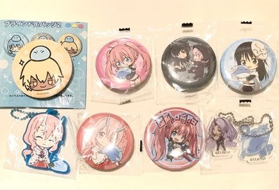 Tensei Shitara Slime Datta Ken Collectible Badge Set Milim Rimuru Diablo Neu