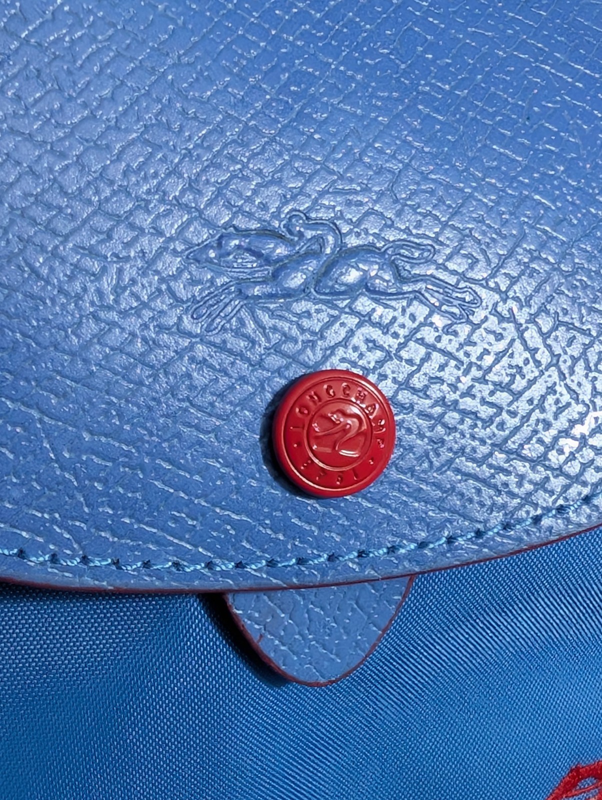 Authentic Longchamp Backpack Myosotis Unused - image 10