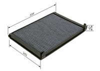 Innenraumfilter Pollenfilter - Bosch 1 987 435 563