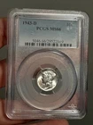 1943- D Mercury Silver Dime MS66 PCGS