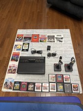 Atari 2600 Vader Black Console Bundle - Cleaned, Tested Working VGC + 12 Games