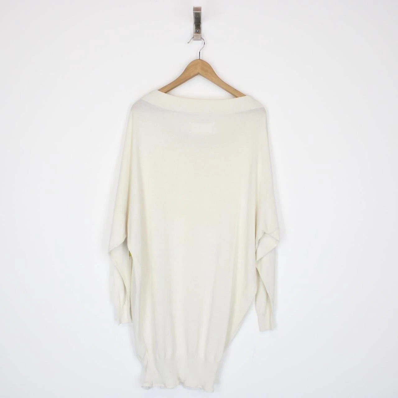 Maison Margiela MM6 Cream Cotton Knit Jumper Dress
