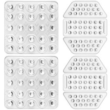 4 Sets Snowboard Stomp Pads, 3D Clear Antiskid Grip Pad Non-Slip Mat for Combo