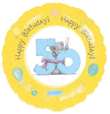 ANAGRAMM ME TO YOU HAPPY 50TH BIRTHDAY 18'' FOLIENBALLON