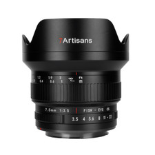 7Artisans 7.5mm F3.5 Fisheye Ultra Wide Angle Manual Lens for EF mount Camera