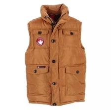 Canada Weather Gear Men's 4-Pocket Puffer Vest - Size Large - Color Oak