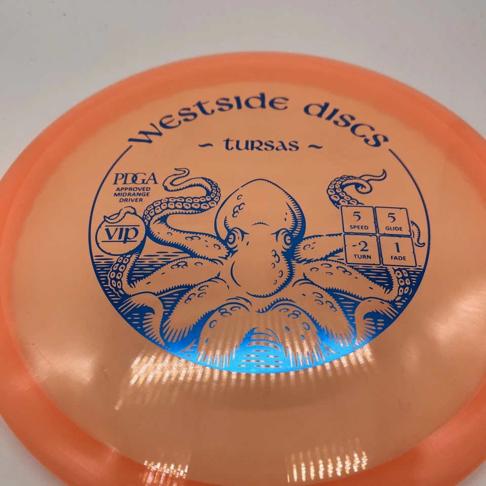 Westside Discs Tursas Golf Disc VIP Plastic 177g Orange - Image 3 of 3