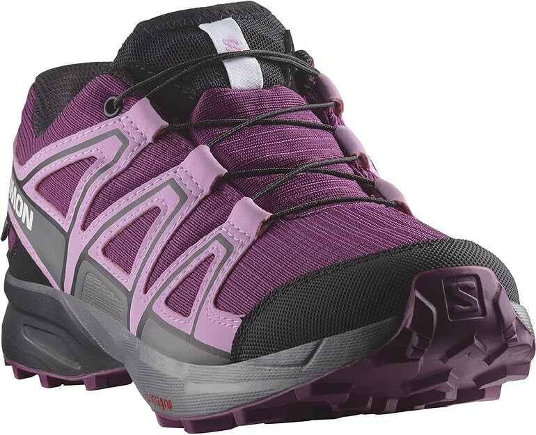 Nuove scarpe da trekking Salomon Speedcross prugna caspia orchidea junior taglia US 5