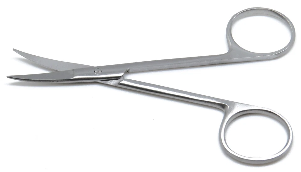 Premium Iris Scissors Curved 4.5" Dental Veterinary Surgical Pro New Instruments - Image 3 of 4