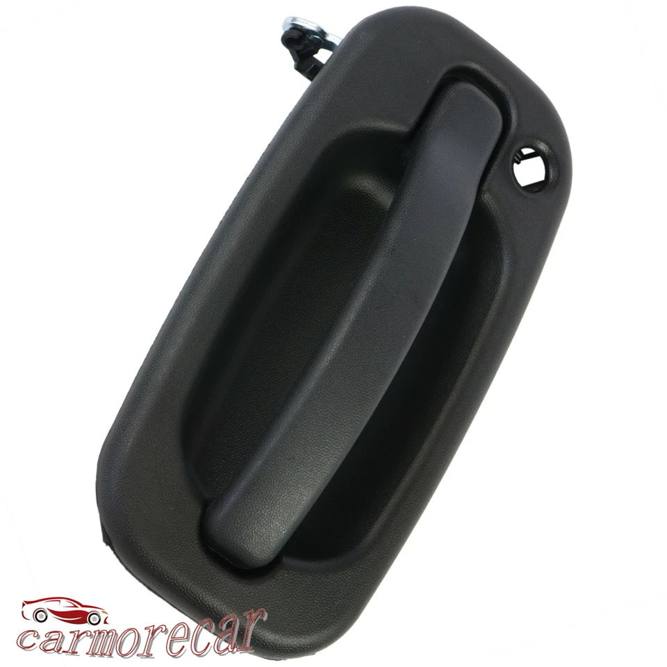 Maçaneta externa esquerda preta para 2001-2006 Chevrolet Silverado 2500 HD - Imagem 2 de 4