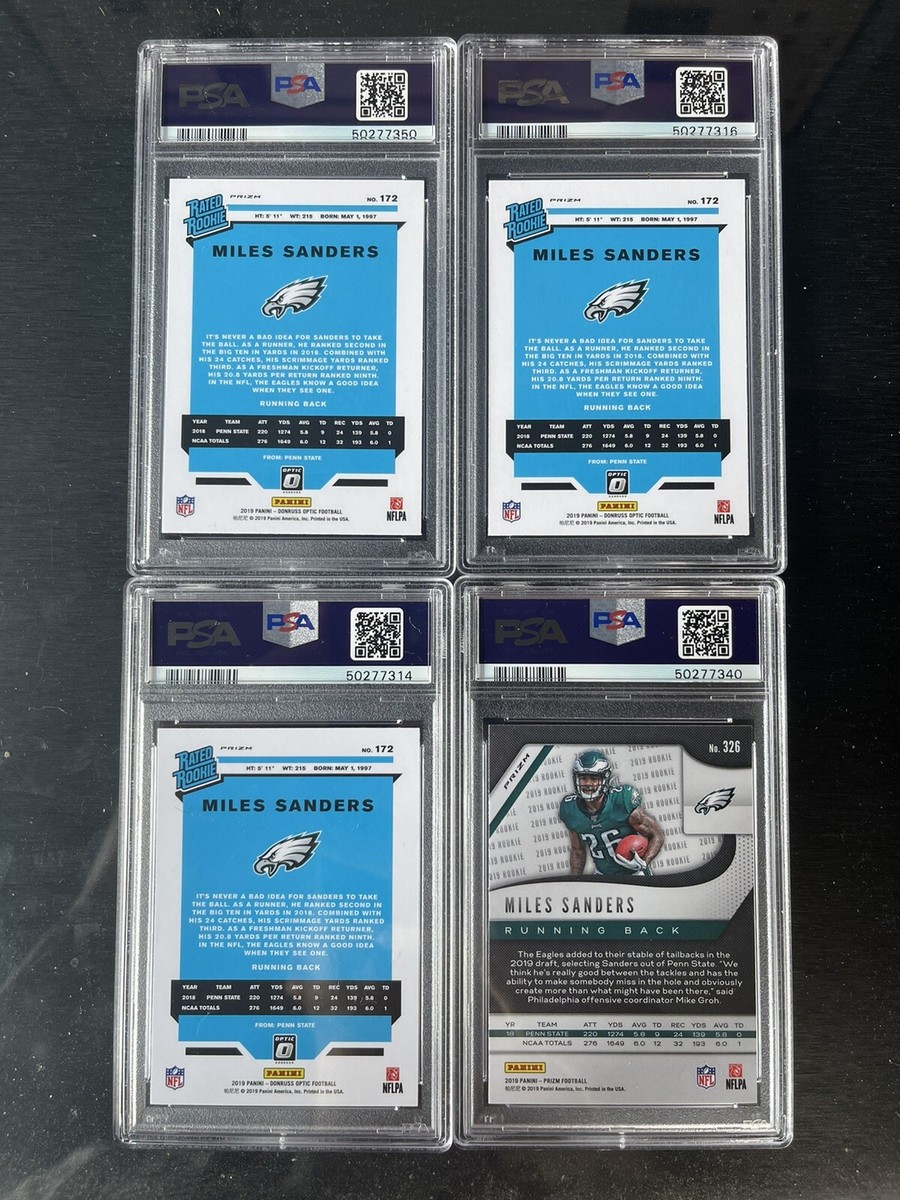 miles sanders psa 9 Mixed LOT | eBay