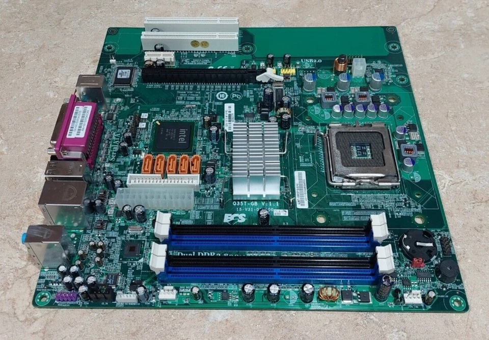 Gateway E-4620 Q35T-GB Desktop Motherboard 4006237R BTX W/VPRO V1.1 DDR2 800 - Image 2 of 4