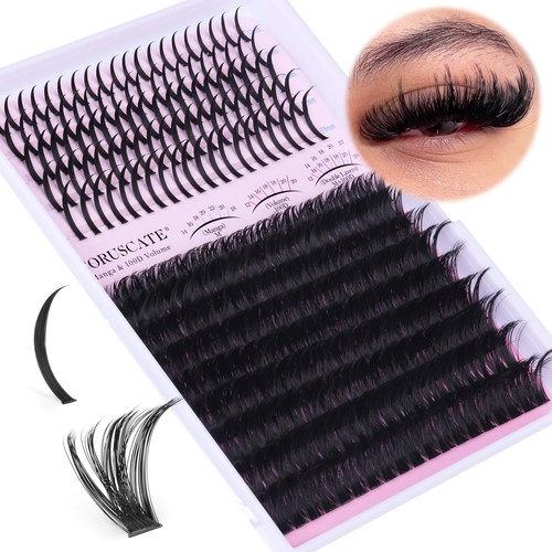 Extensiones de pestañas individuales volumen puntiagudo 100D 12-20 mm