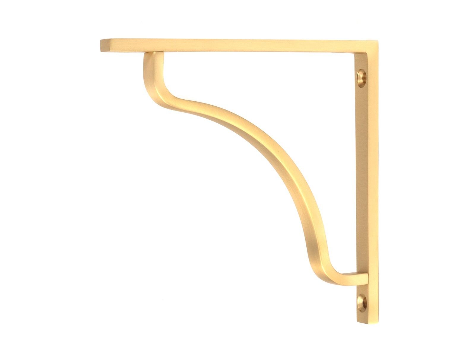 From The Anvil 51087 Satin Brass Abingdon Shelf Bracket (150mm x 150mm)