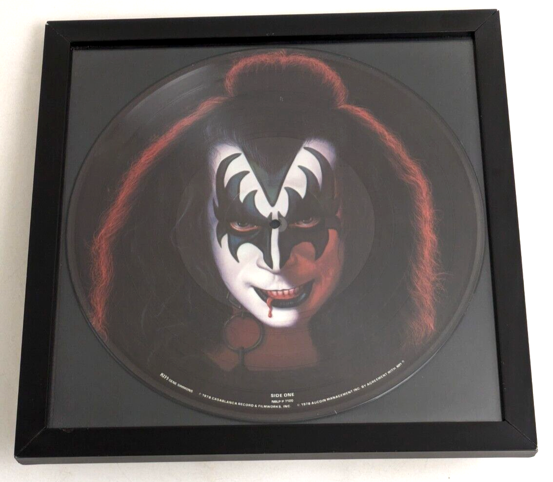 1978 KISS Gene Simmons ORIGINAL Picture Disc Vinyl Record NBLP P