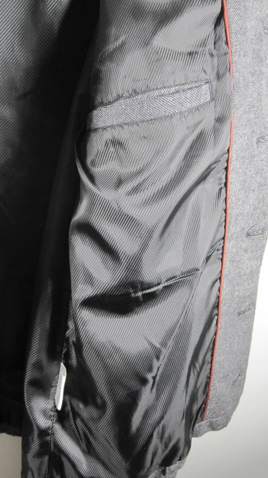 BKE Wool Jacket Men's M Gray Button up Wool Blend Preppy Outdoor Classic Nuetral - Image 3 of 4