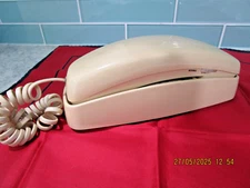 Vintage Lucent Technologies Trimline 210 Beige Telephone with cord