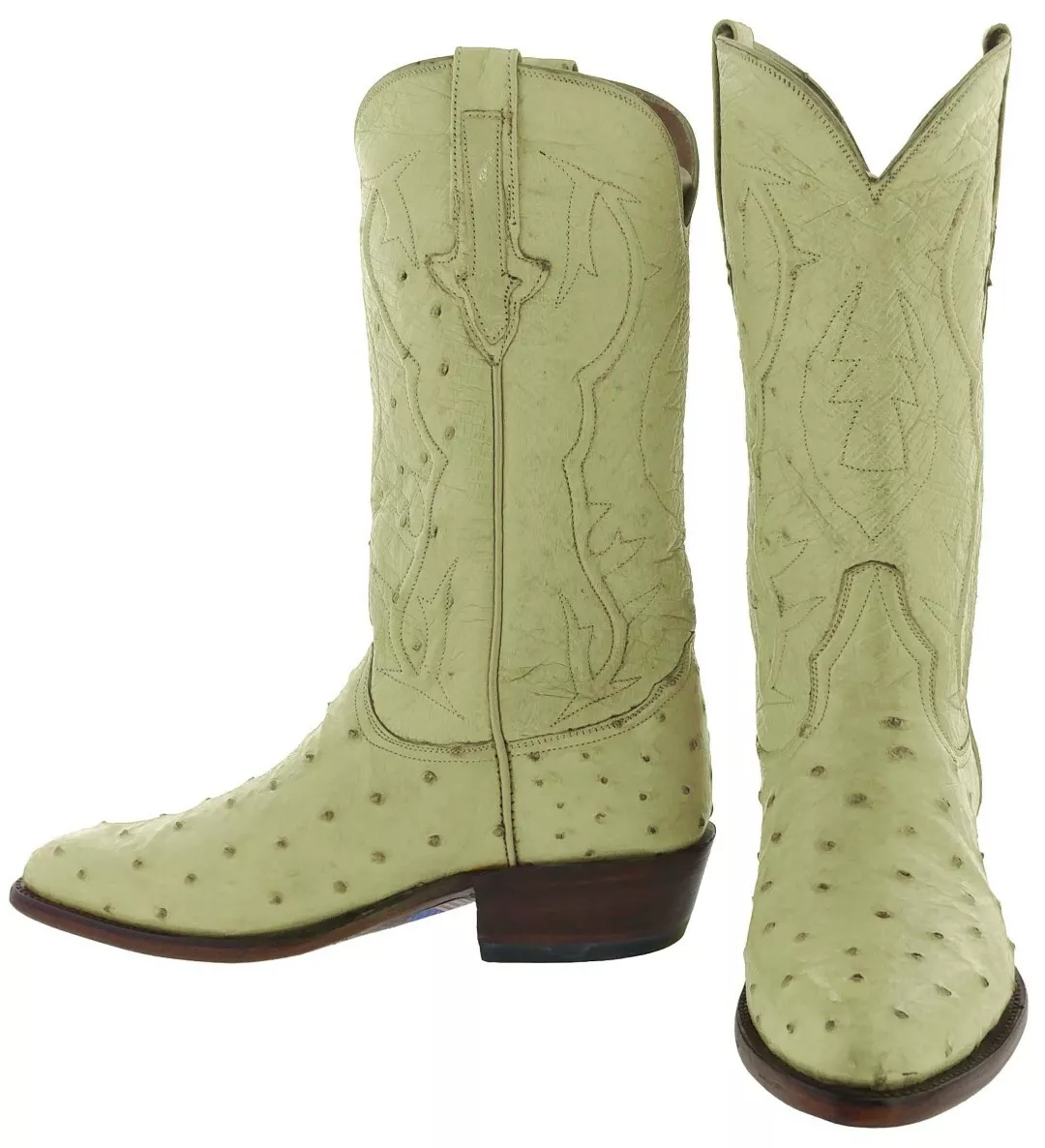 Green ostrich hotsell boots
