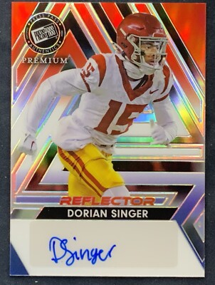 Dorian Singer 2024 Press Pass Football Auto superfracor 1/1