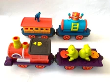 Complete Battat B. Toys Critter Express Train w. Musical Sounds & Lights, Spins