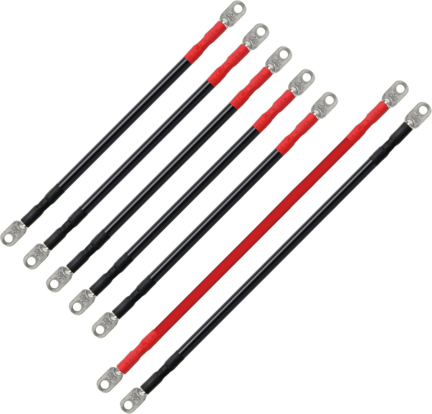 Golf Cart Battery Cable Club Car 48 Volt Wire Kit,# 3 Awg HD, Cable 7 pc Set