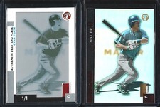 Joe Mauer - 2005 Topps Pristine #42 - 2-Card Lot Including 1/1 Printing Plate