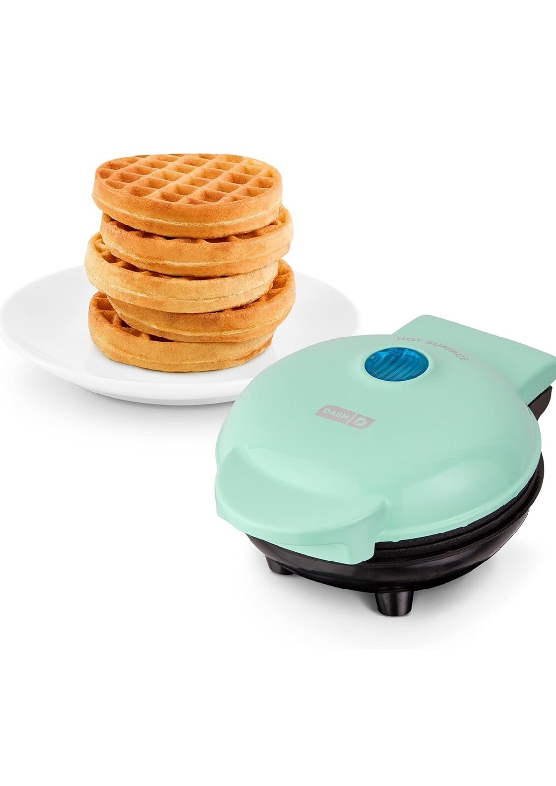 Compact Dash Mini Waffle Maker for Quick Homemade Waffles-image