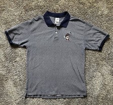 1999 Vintage Warner Brothers Taz Tasmanian Devil Golf Polo Shirt Blue Medium