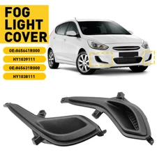 2x Front Bumper Fog Light Bezel Cover Fits 2012 2013 2014 2015 Hyundai Accent GS