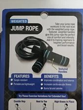 Weighted Jump Rope Tangle Resistant Portable Lightweight Buen Fat & Calories